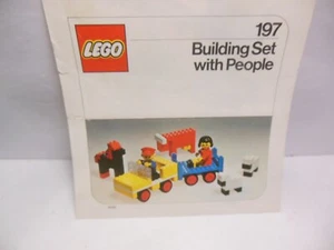 LEGO 197 Set Costruzioni Con Persone Foglio Istruzioni 1975 98368 Germania - Foto 1 di 4