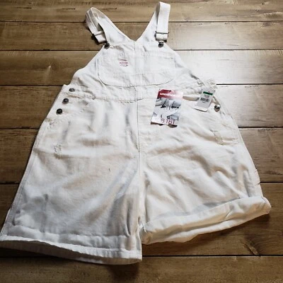 UNION BAY 整体短裤女式大号白色前后口袋可调节全新带标签 — 第 1/4 张图片