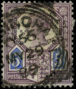 Sellos definitivos Gran Bretaña 1887 USADOS SG 207a CV $54,60 170708091 - Imagen 1 de 1