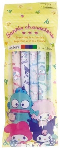 Paquete de 4 bolígrafos de gel Eye Planning Sanrio Characters K-8647A amarillo T de JP Foto 1 de 3