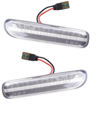 Intermitentes laterales transparentes para BMW Serie 3 E46 Sedán Coupé Cabrio Compact - Imagen 1 de 4