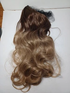 New Long Wavy Straight Thick Clip In Hair Extension Ponytail Claw Ombre Hair - Picture 1 of 5