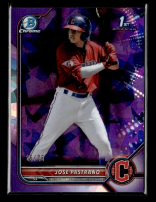 2022 Bowman Sapphire Edition #BCP-21 Jose Pastrano Purple /25 - Image 1 of 2