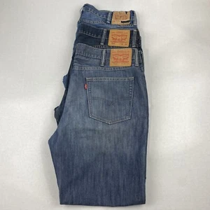 Lote de 3 Jeans Levi's 514 Ajustados Rectos Azul Para Hombre Talla 38x30 - Imagen 1 de 10