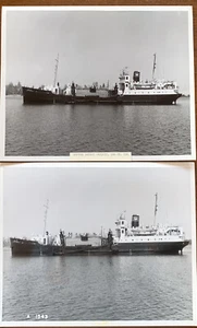 Vintage Photos US Army Corp of Engineers Hopper Dredge Pacific (Set of 2) - Picture 1 of 5