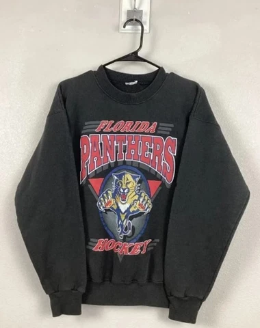Vintage 90s Florida Panther Crewneck Sweatshirt, NHL Hockey KV5973 Cover