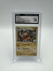 2009 Pokemon Rhyperior E4 32/111 - Rising Rivals Theme Deck Holo Rare CGC 10 Gem - Picture 1 of 2