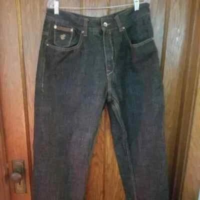 VTG Rocawear Jeans Mens Hip Hop Baggy Skater Y2K 90s Wide Embroider Size 36x32 - Image 1 of 4