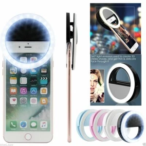 Selfie Mini Ring Light Universal for Cellphone Tablet iPhone 3 Level Brightness - Picture 1 of 5