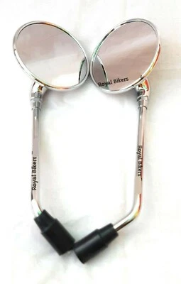 Ajuste para Royal Enfield Continental GT 650 - "Espejo retrovisor derecho y derecho cromado" Foto 1 de 4