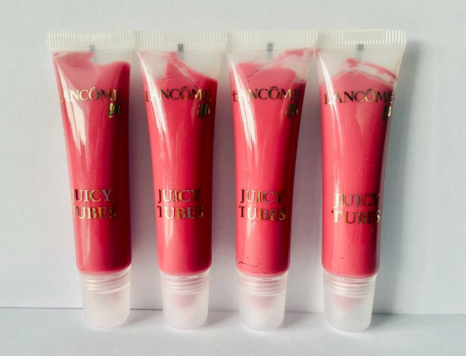Lot 4 Lancome Juicy Tubes Gloss TICKLED PINK 0.33 oz Each - Image 1 of 1