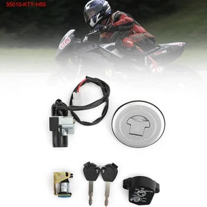 Ignition Switch Fuel Gas Cap Seat Lock Key Fits For Honda CBR125RF 2016 - Picture 1 of 16