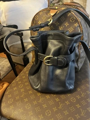 RARO PRÍSTINO VINTAGE 4156 Azul Marino Coach Soho Bandolera Hebilla Bolso de Mano Cartera Foto 1 de 4