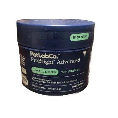 PetLab Co. ProBright - Cleaner Teeth/Fresh Breath - 30 Scoops - Small Dogs!