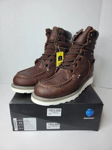 Sureway 6" Herren Strapazierfähig Leder Weiche Spitze Arbeitsstiefel Braun Größe 13 US - Bild 1 von 8