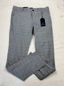 Ben Sherman Slim Fit Anzughose für Herren kariert grau 30 x 32 Stretch - Bild 1 von 9