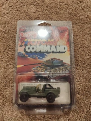 HOT WHEELS ACTION COMMAND ROLL PATROL JEEP CJ #9375 1984 Unpunched card - Image 1 of 4