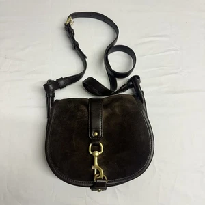 BOLSO DE SILLÍN MICHAEL KORS JAMIE Cuero Gamuza Marrón Herrajes Dorados - Imagen 1 de 4