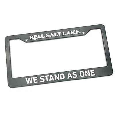 Marco de matrícula Real Salt Lake RSL "Nos encontramos como uno" plástico negro fútbol Foto 1 de 2