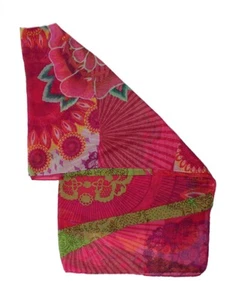 Bufanda envolvente transparente DESIGUAL para mujer talla única rosa floral playa G319 - Imagen 1 de 3