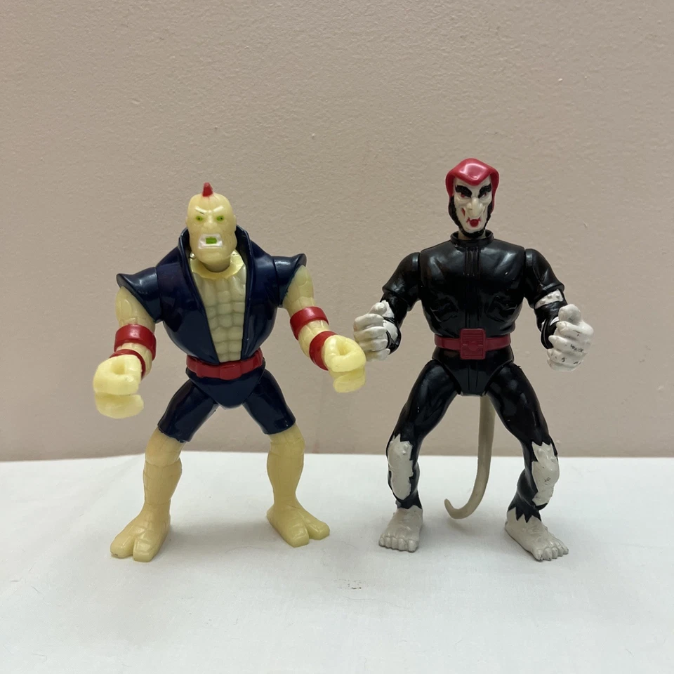 Lote de figuras 1991 Captain Planet Duke Nukem & Verminous Skumm Tiger Toys Foto 1 de 4
