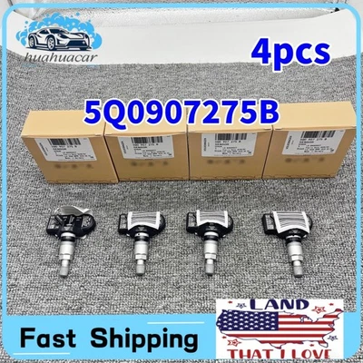 5Q0907275B Set of 4PCS TPMS Tire Pressure Sensors for Audi A Q RS Porsche VW Foto 1 de 4