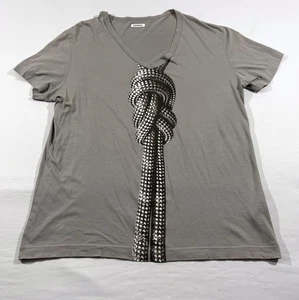T-shirt maglietta uomo Bikkembergs stampa grafica manica corta streetwear grigia taglia XL - Foto 1 di 9