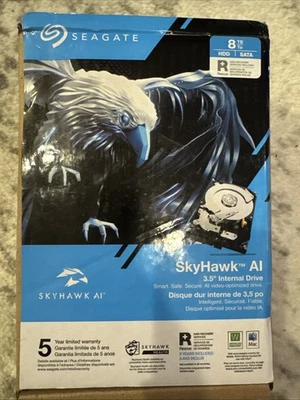 Seagate Skyhawk AI 8TB Video Internal Hard Drive HDD – 3.5" SATA - Image 1 of 4