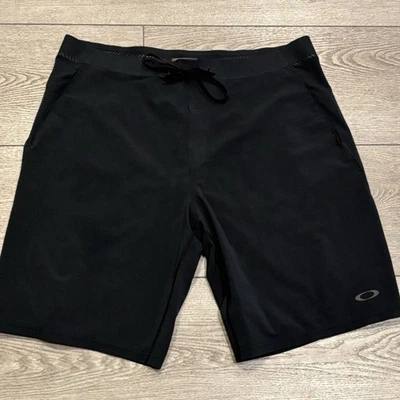 Pantalones cortos Oakley para hombre 34 negros bañadores surf cordón rendimiento playa Foto 1 de 4