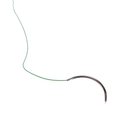 12 Stück Polyester geflochten medizinische Nadel Naht Monofile Faden Übungsset - Bild 1 von 4