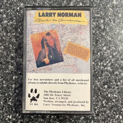 Larry Norman - Back To America Cassette 1985 RARE - Image 1 of 4