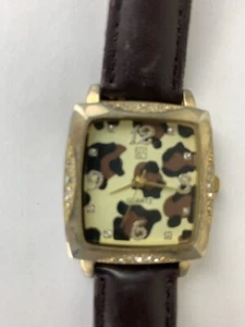 New York & Co Watch Animal Print Face Square - Picture 1 of 8