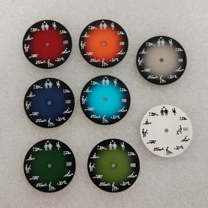 28.5MM Watch Dial Literal Green Luminous for NH35/36/4R/7S Movement - Picture 1 of 18