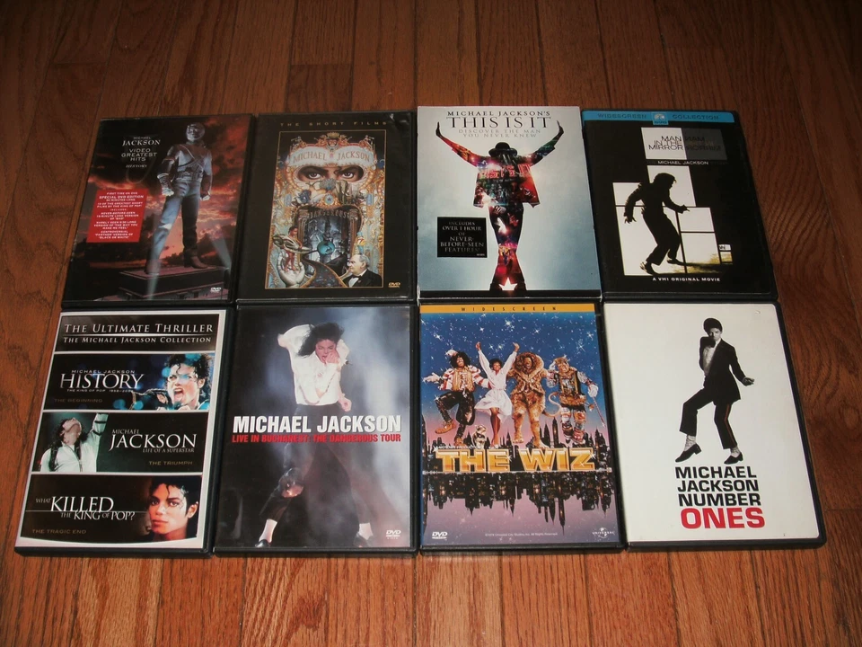 Michael Jackson collection on DVD. Man in the Mirror, Live in Bucharest + 8 - Image 1 of 1