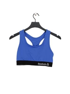 Reebok Women's T-Shirt M Blue Polyester with Elastane Sleeveless Basic - Picture 1 of 5