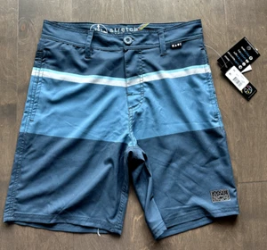 Maui and Sons Shorts Pockets Stretch Lightweight Polyester Blue Men's XS - Picture 1 of 8