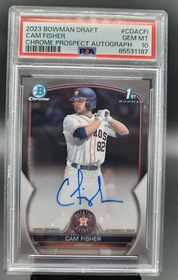 2023 Topps Bowman Draft - Cam Fisher 1st Bowman Rookie Auto - PSA 10 - Image 1 of 2