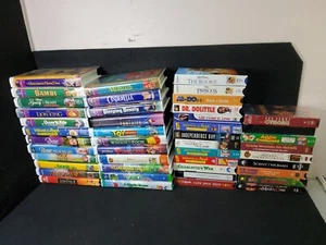 Variety Lot of 45 VHS Walt Disney Universal Paramount 20 Century Fox MGM/UA  - Picture 1 of 14