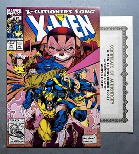 X-MEN 14 (VF/NM (9.0) AUTOGRAPHED by ANDY KUBERT / includes COA 1992 * - Foto 1 di 7