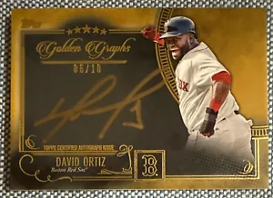David ORTIZ🔥2016 Topps Five Star Golden Graphs Autograph AUTO #FSGC-DO 6/10 HOF - Picture 1 of 2