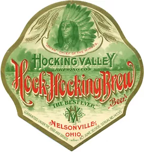 CAMICIA ETICHETTA BIRRA HOCKING VALLEY NELSONVILLE OH SMALL-XXXLARGE (F) - Foto 1 di 1