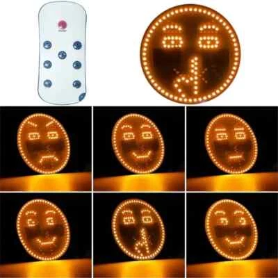 LED Car Funny Bear Face  Light Finger Light Display Remote Control Rear - Image 1 of 4