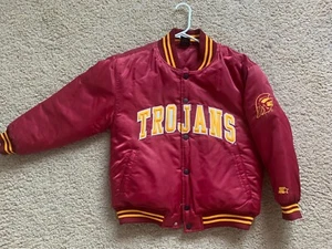 Vintage Starter USC Trojans Bomber Jacket Youth 12/14 - Picture 1 of 6