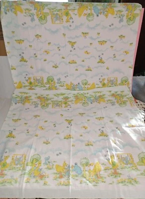 Lote de 2 mantas de franela para bebé de colección Plaza Sésamo 30x40 Foto 1 de 3