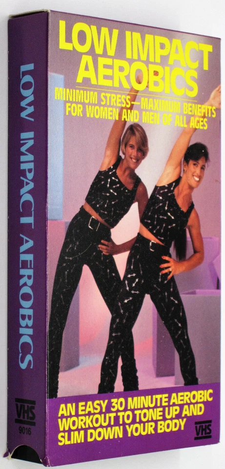 LOW IMPACT AEROBICS VHS 1986 Home Exercise Outdoors Workout Women 1980's Fashion Foto 1 de 4