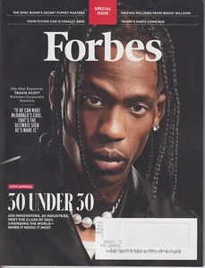 Forbes December 2020 Hip-Hop Superstar Travis Scott, Donald Trump, Bezos' Billio - Picture 1 of 1