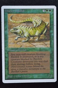 Magic The Gathering MTG THICKET BASILISK Unlimited Edition HP Heavily Played - Picture 1 of 2