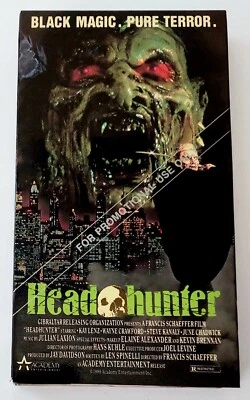 Head Hunter, 1989 VHS. Promotional Copy. Horror, Black Magic. Pure Terror. - Image 1 of 4