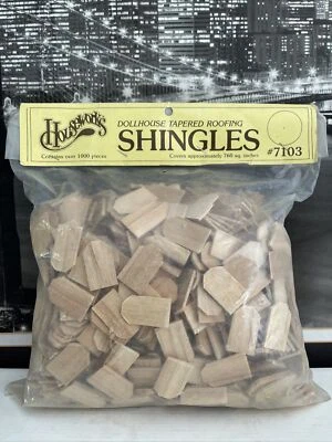 Houseworks #7103 Dollhouse Tapered Roofing Shingles 1000 Pieces NEW! - Image 1 of 4