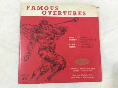FAMOUS OVERTURES Vinyl 45 LP 7" Australia Very Good condition (8V0) 1963 - Image 1 of 4